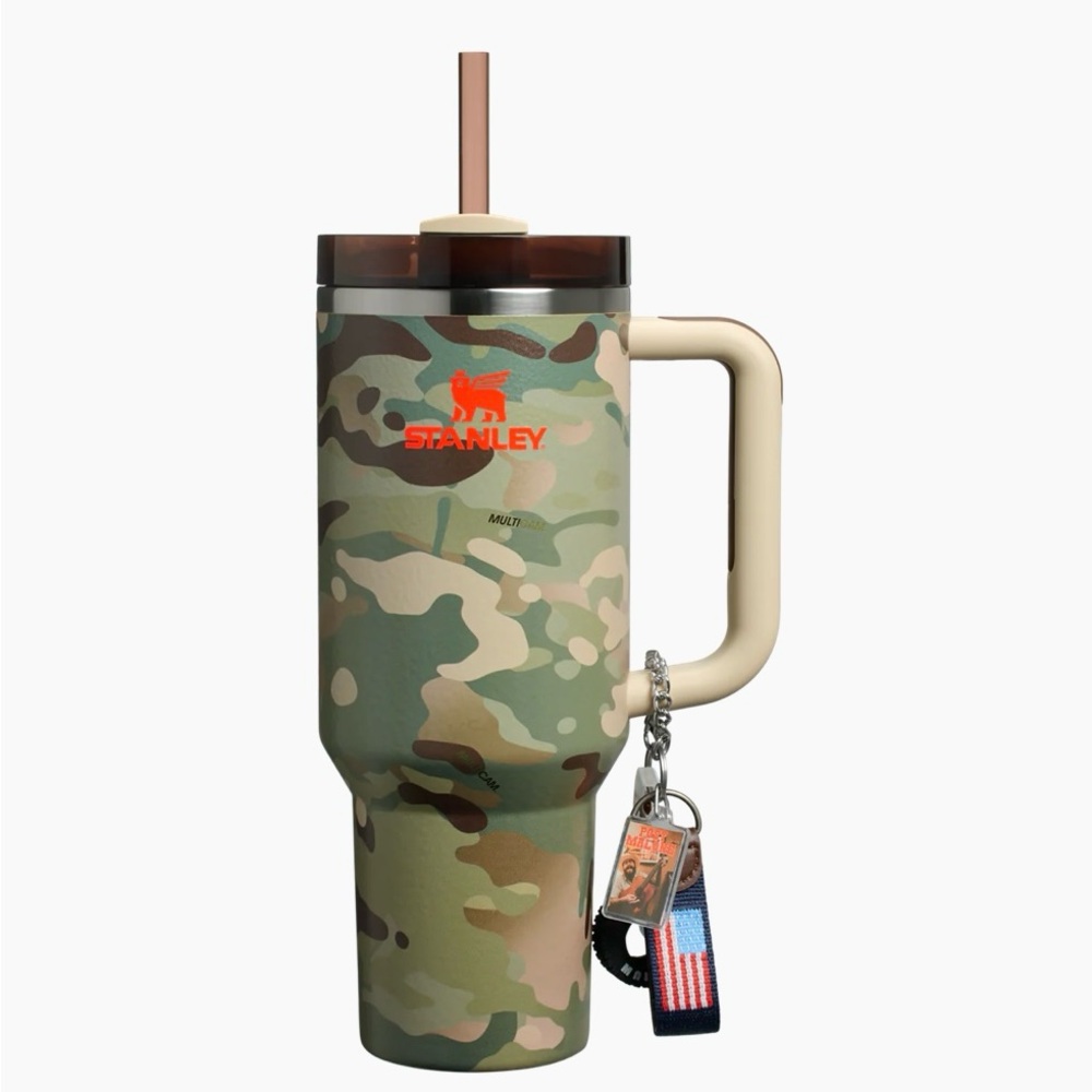 NWT Stanley 1913 Post Malone Collab Camo Insulated Mug with Handle & keychain